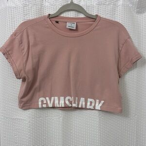 Gymshark Blush Pink Logo Crop Top